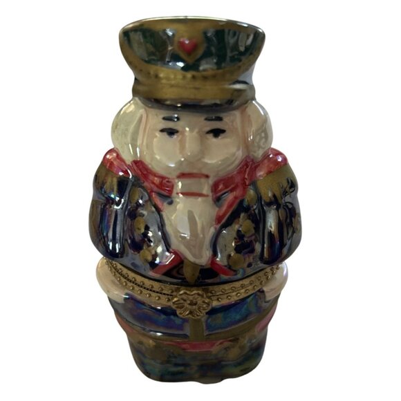 Porcelain Nutcracker-Themed Music Box With Dancing Couples Scene - Picture 5 of 7